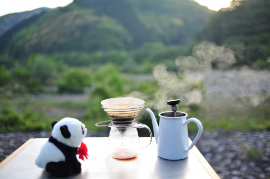 朝日のコーヒー