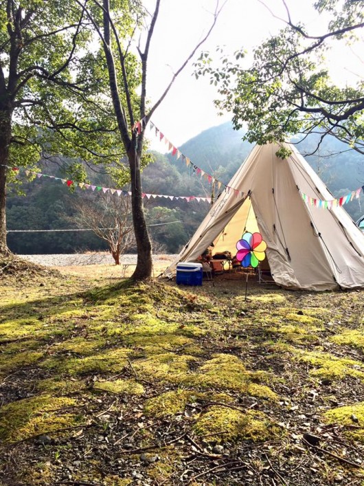 あけおめキャンプはシロクマテント