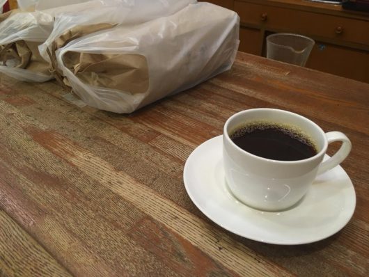 コーヒー屋さんに配達