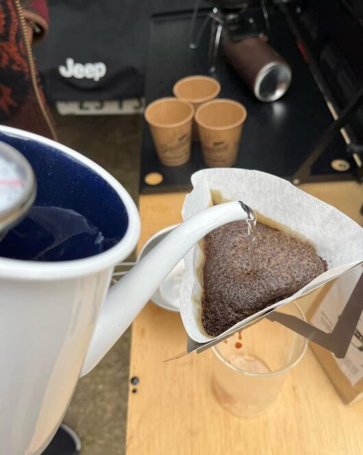 外コーヒー